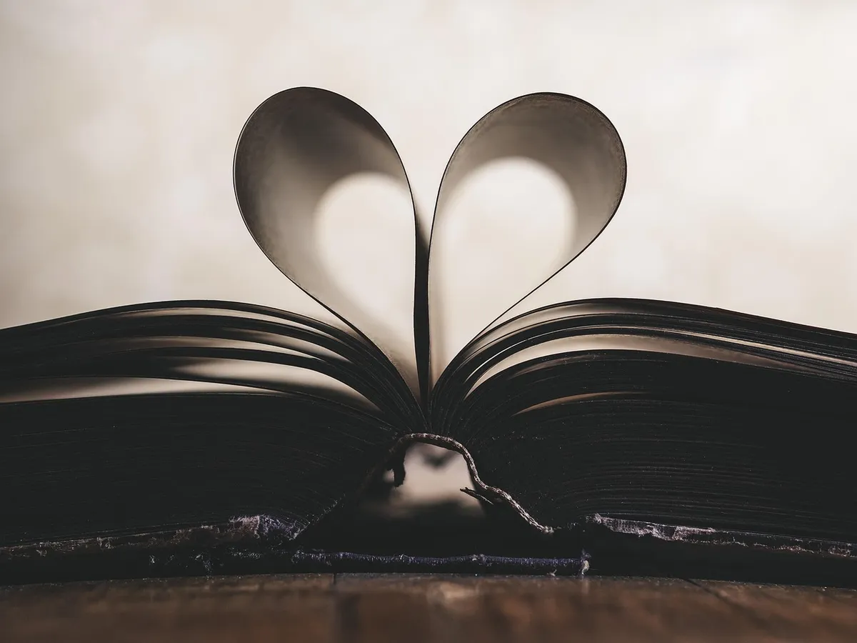 valentines day background, paper, heart, symbol, romance, valentine, love, open, page, book, inspiration, study, read, education, concept