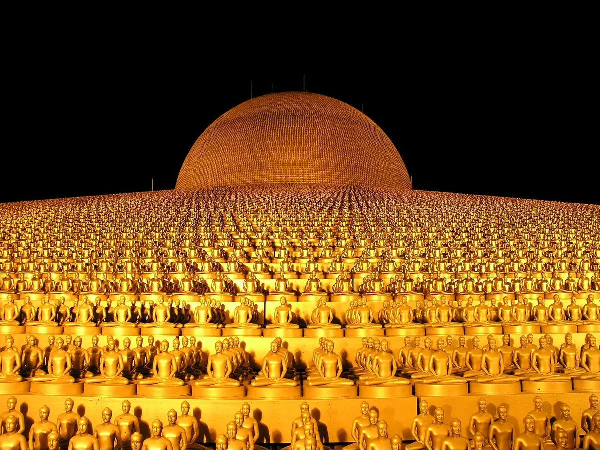 dhammakaya pagoda, budha, gold, buddhism, wat, phra dhammakaya, temple, thailand, pagoda, buddhists, statues, monument, religion, thai, budha, gold, gold, gold,
